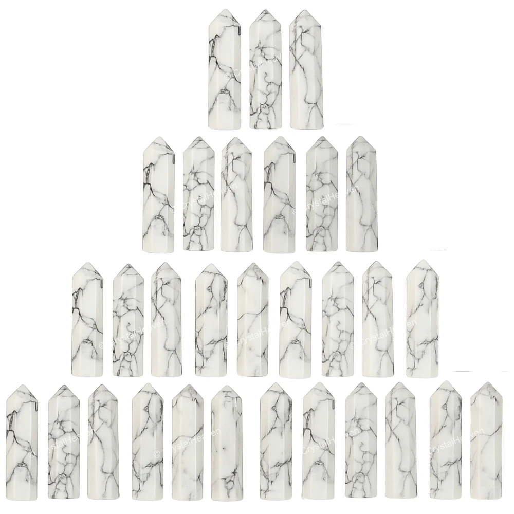 Howlite Pencil Points (Set of 10)