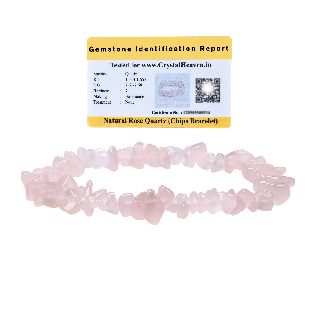 Rose Quartz Chips Bracelet
