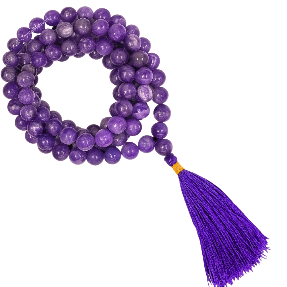Amethyst Japa Mala (Without Knot)