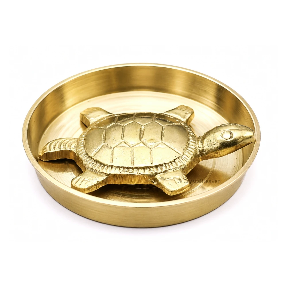 Premium Tortoise with Plate Bass Idol Figurine (80 Gram, 2.5 Inch)