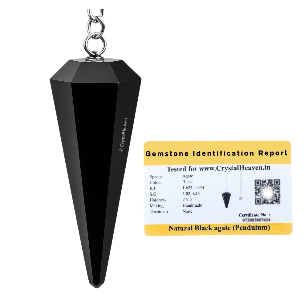 Black Agate Pendulum