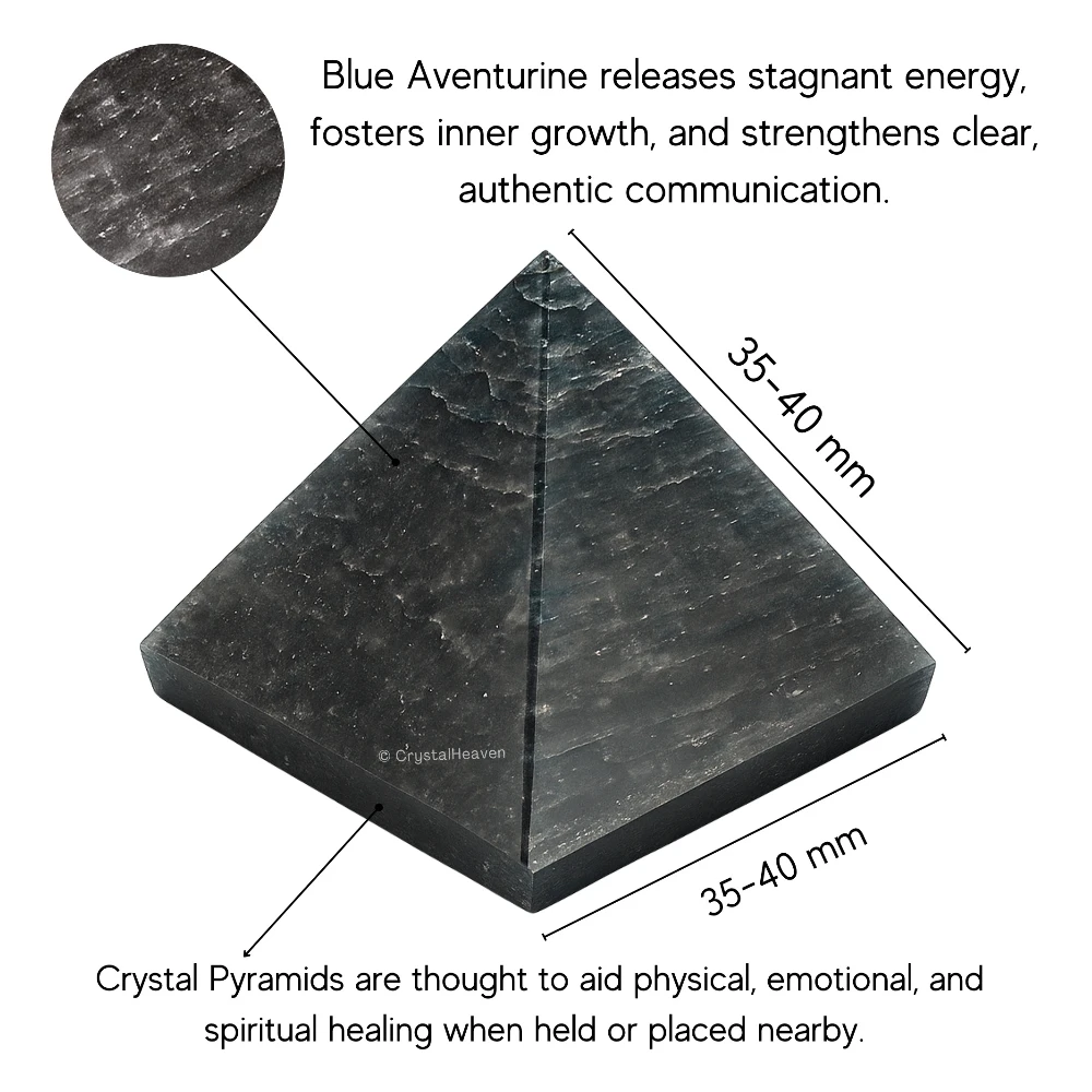 Blue Aventurine Pyramid (1.5 Inch)