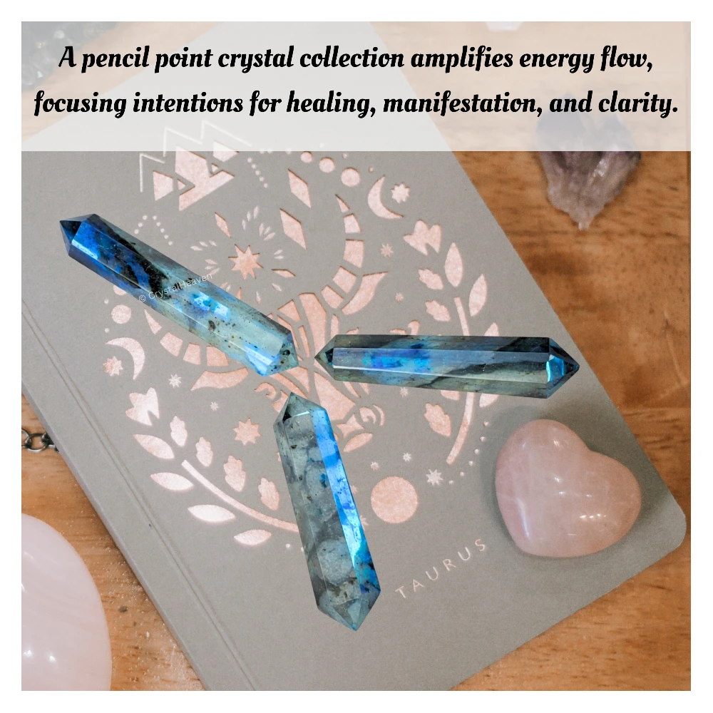 Labradorite Pencil Points (Double Terminated) (Set of 10)
