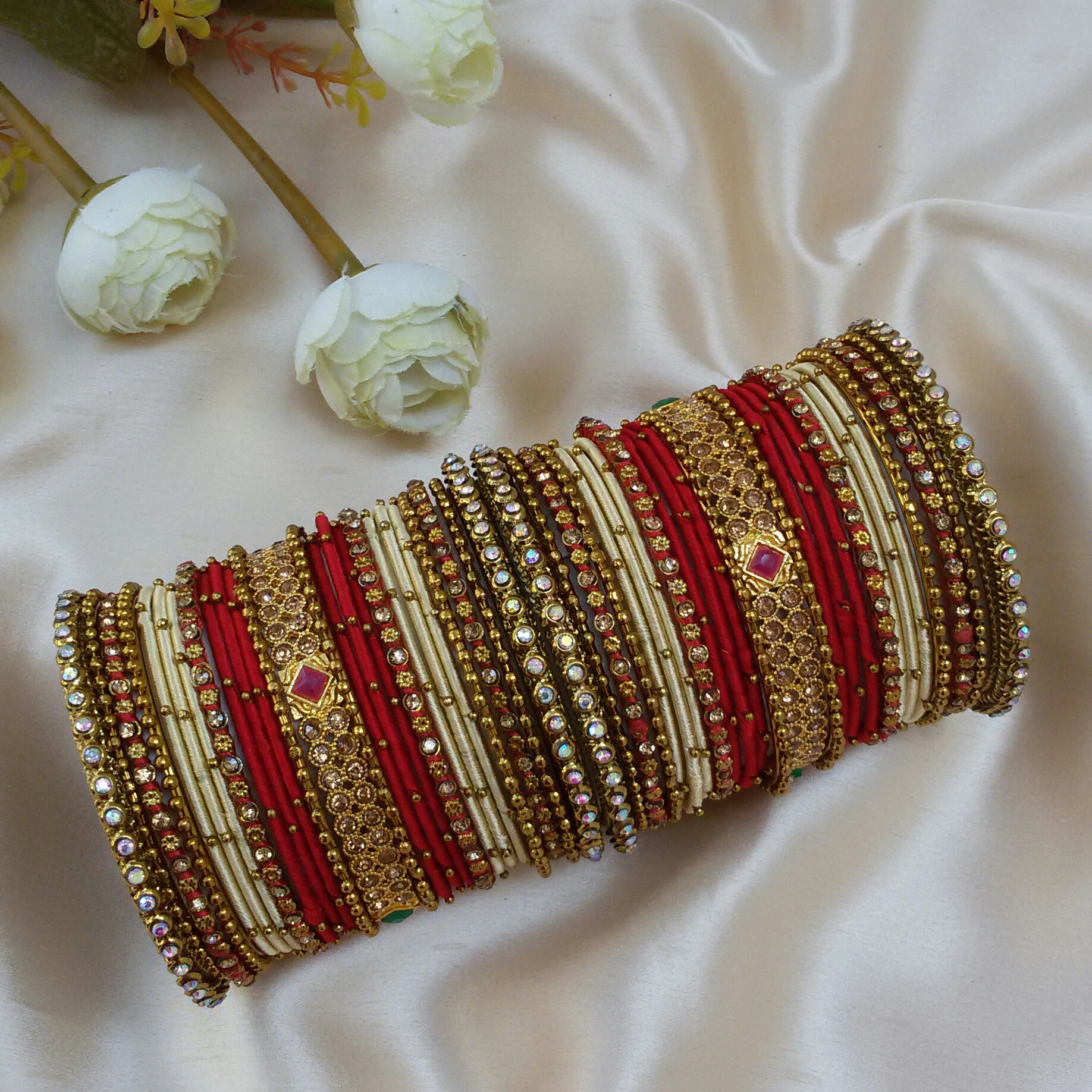 Handmade Bridal bangle set
