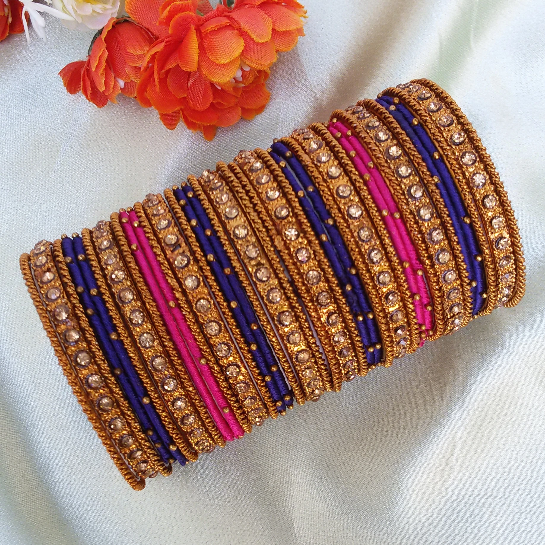 Handmade kids silkthread bangles (2.2)