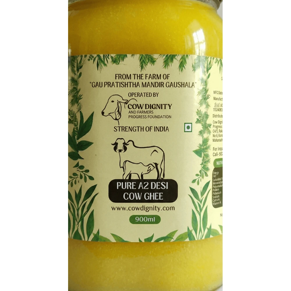 Premium A2 Bilona Cow Ghee (900ml)