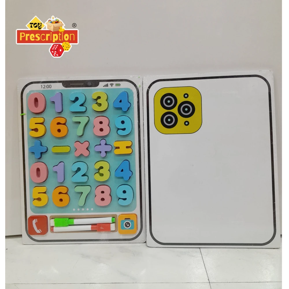 WOODEN NUMBER WRITING BOARD