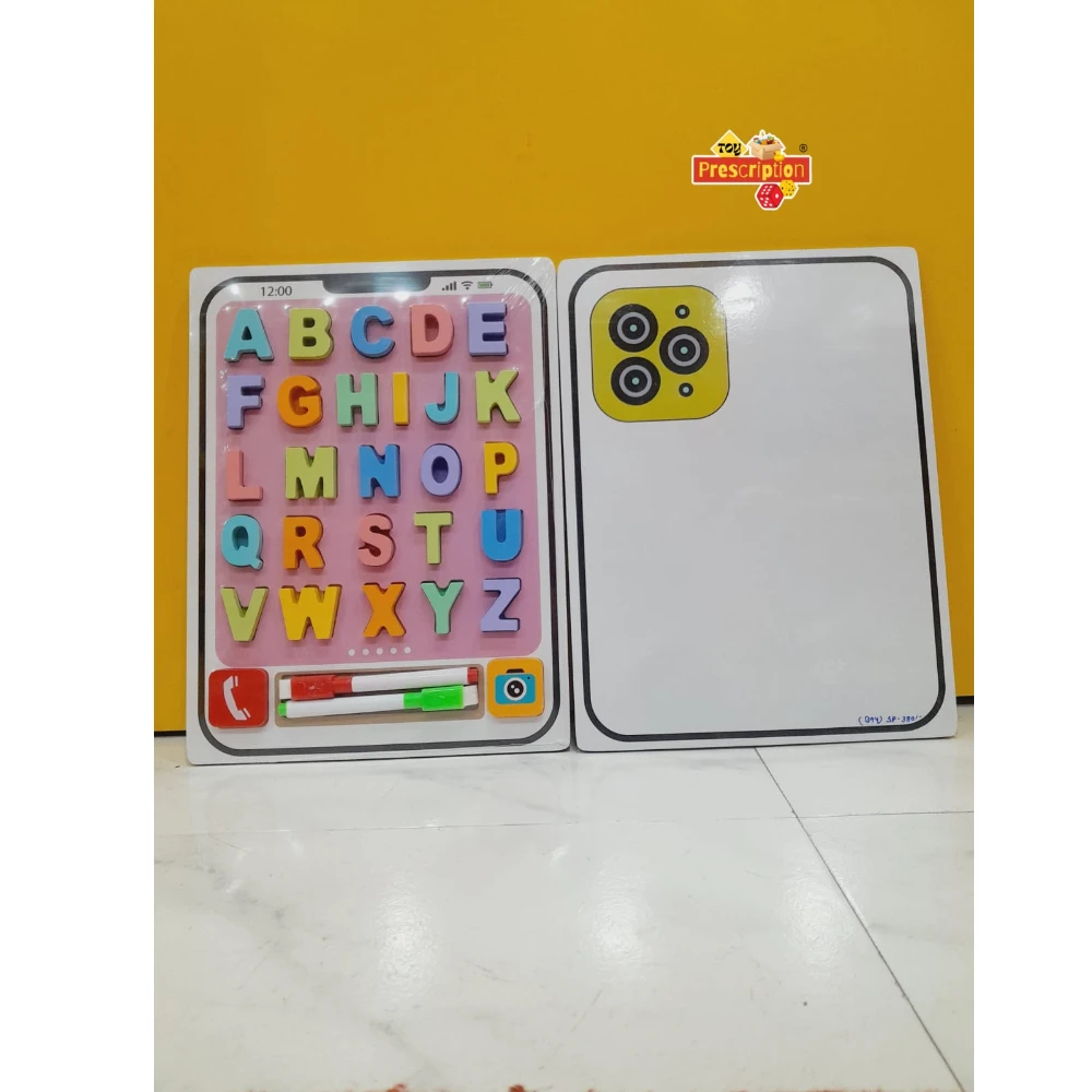 WOODEN ALPHABET WRITING BOARD