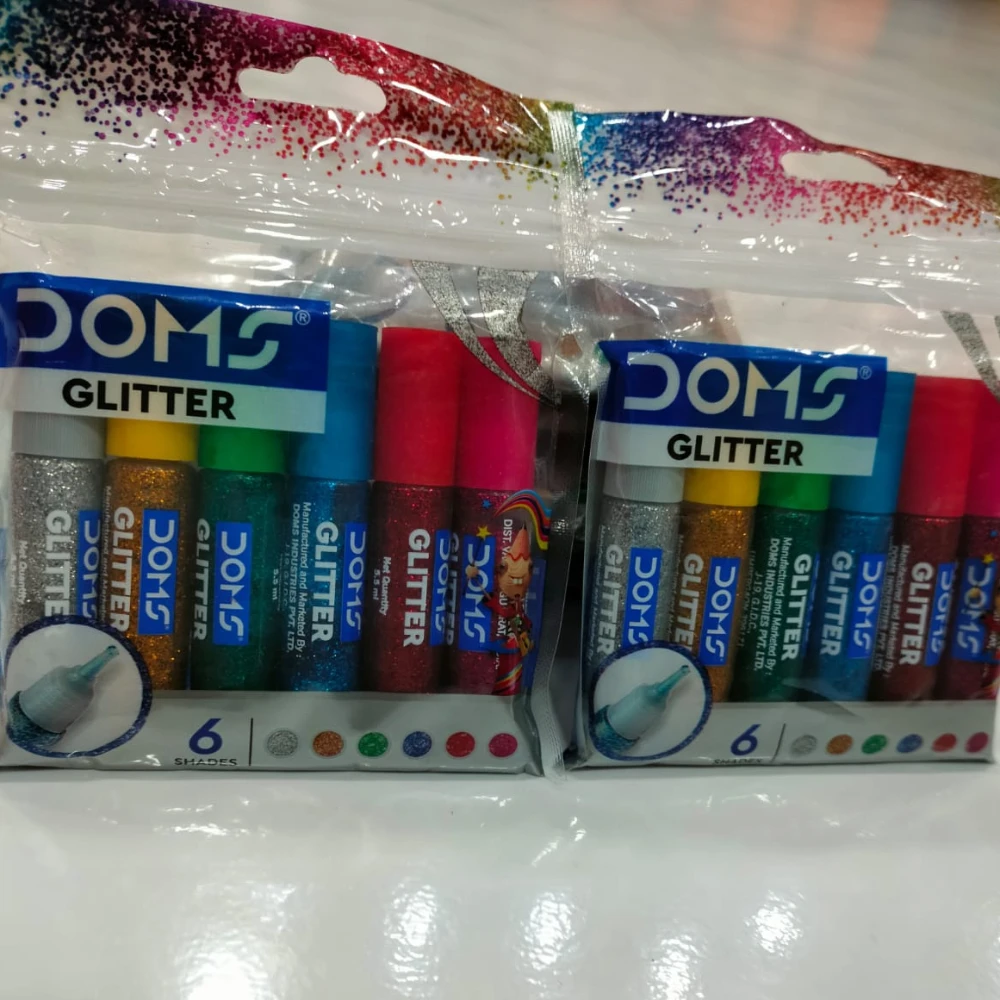 DOMS GLITTER 6 SHADES 5.5ml