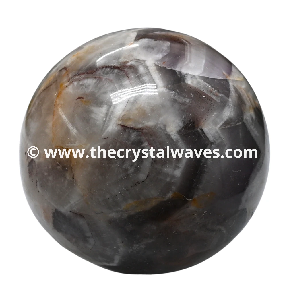 Amethyst Chevron Ball Sphere (2inch)