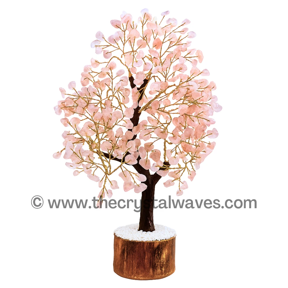 Rose Quartz Crystal Tree (500 Chips/Gold)