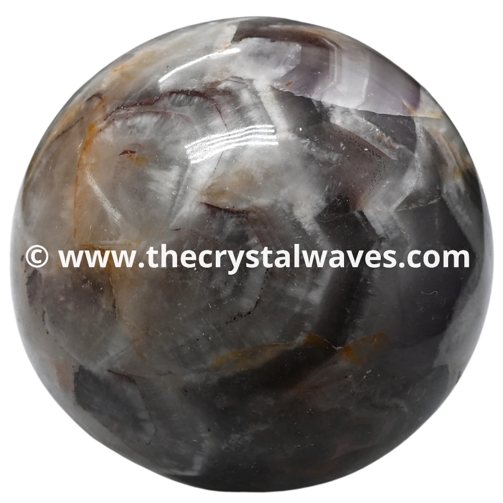 Amethyst Chevron Ball Sphere (3inch)