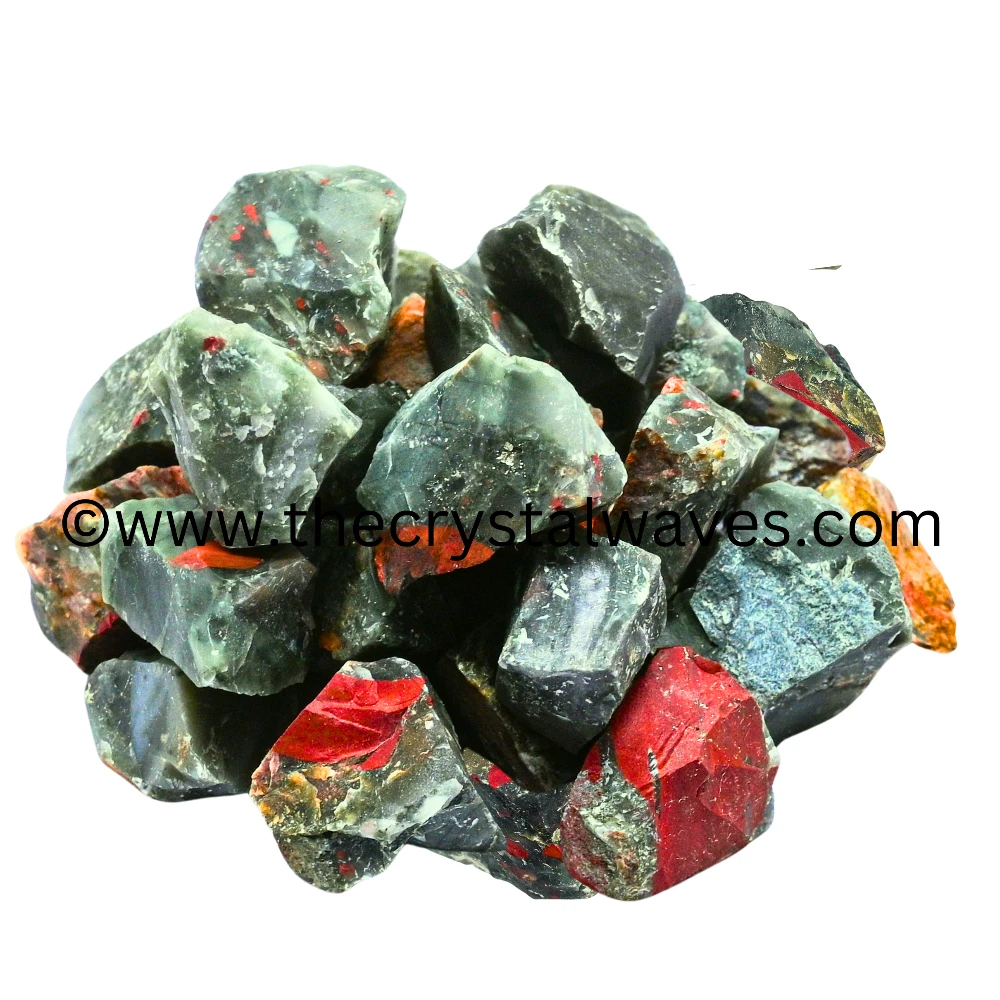 African Bloodstone Raw Stones