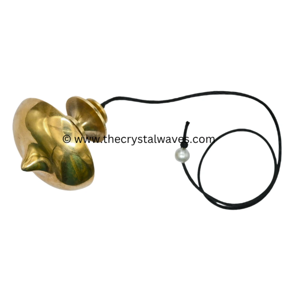 Metal Brass Pendulum - Gold UFO Large (MP113)