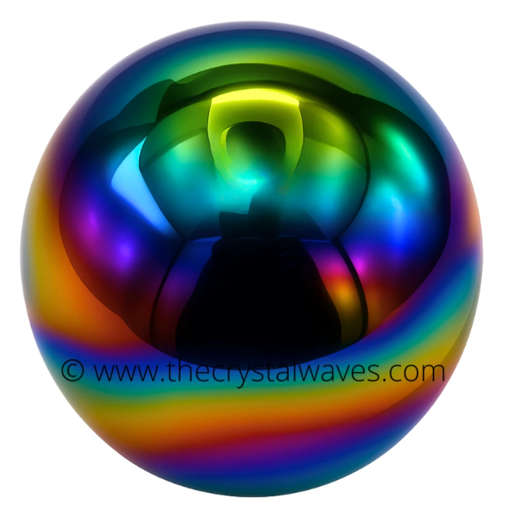 Titanium Aura Quartz Ball Sphere (25-40mm)