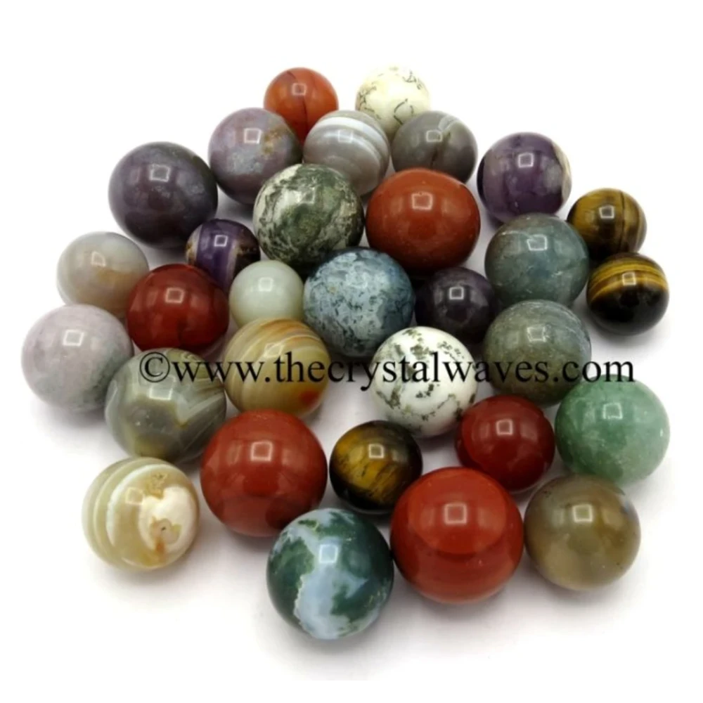 Mix Assorted Gemstone Ball Sphere (2.5inch)