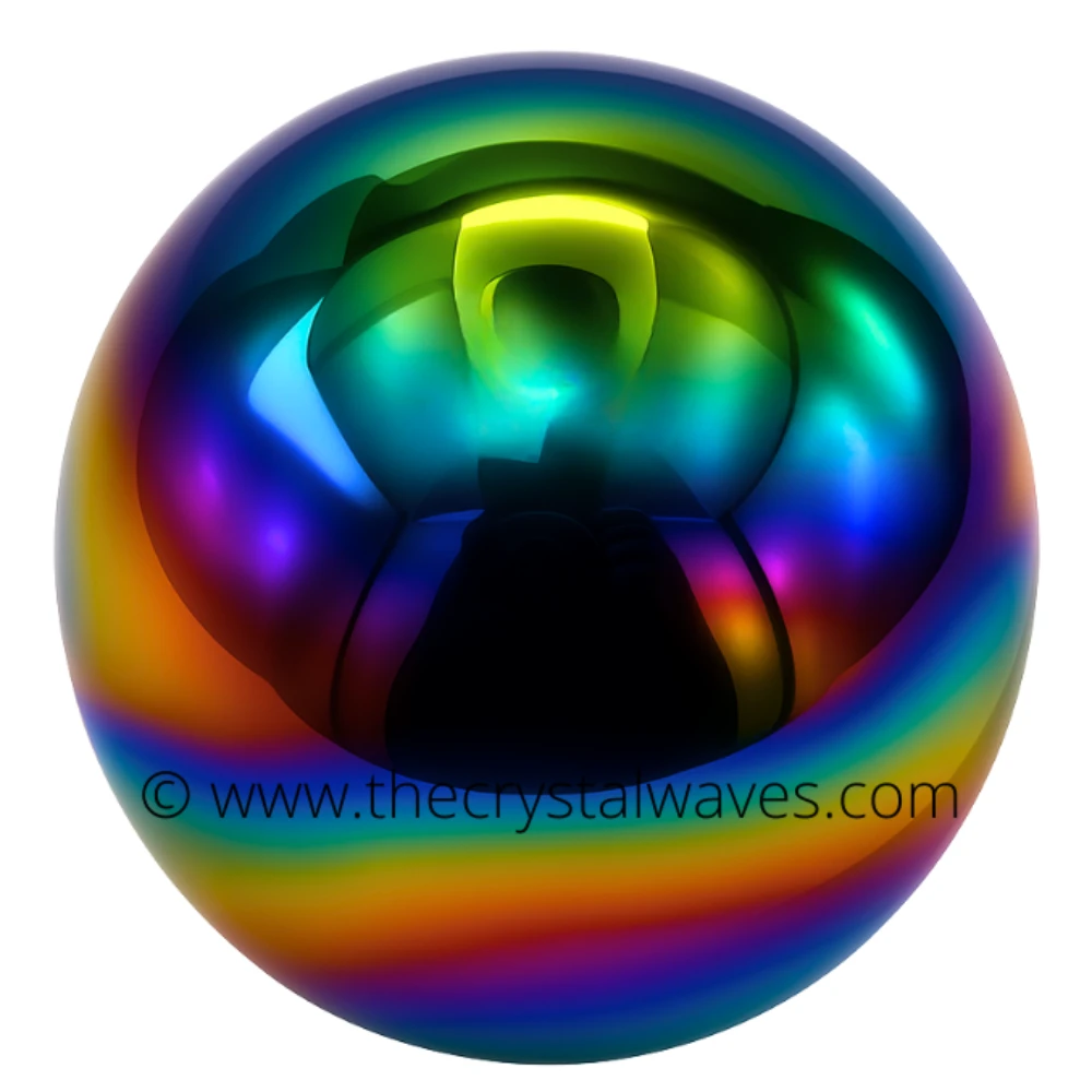 Titanium Aura Quartz Ball Sphere (15-25mm)