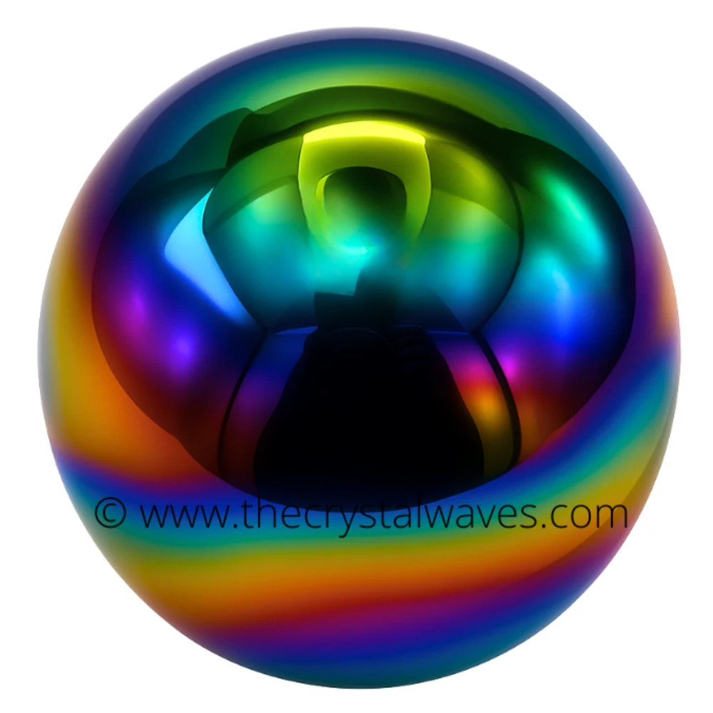Titanium Aura Quartz Ball Sphere (3inch)