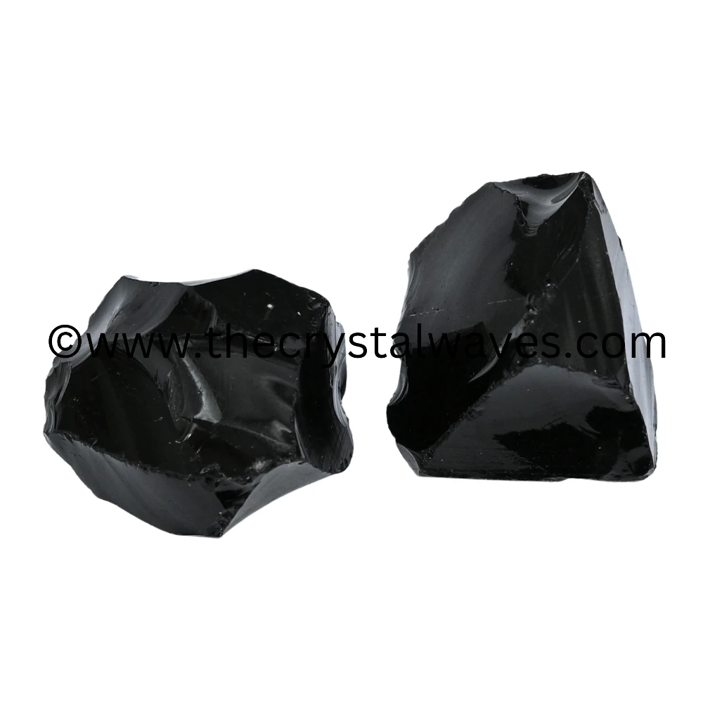 Black Obsidian Raw Stones