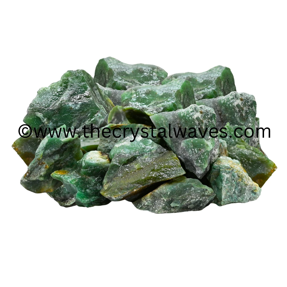 Green Aventurine Dark Raw Stones