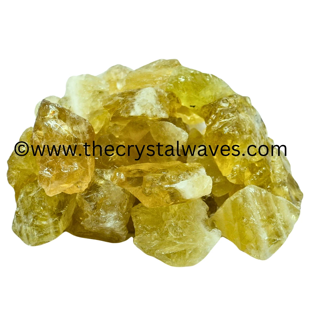 Lemon Quartz Raw Stones