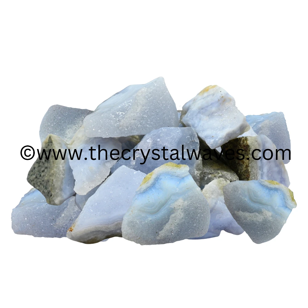 Blue Lace Agate Raw Stones