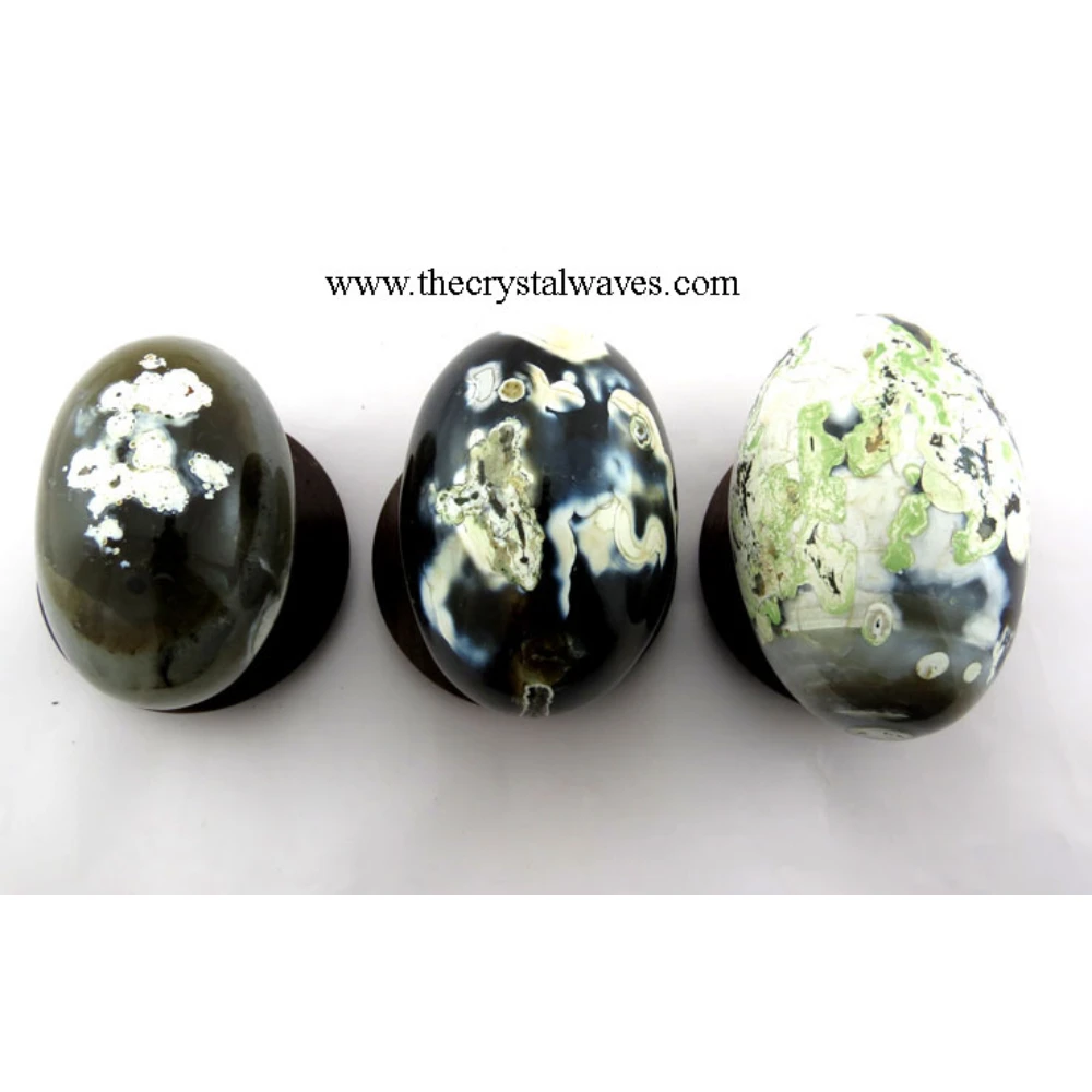 Dendritic Agate With Patterns Shivalingam
