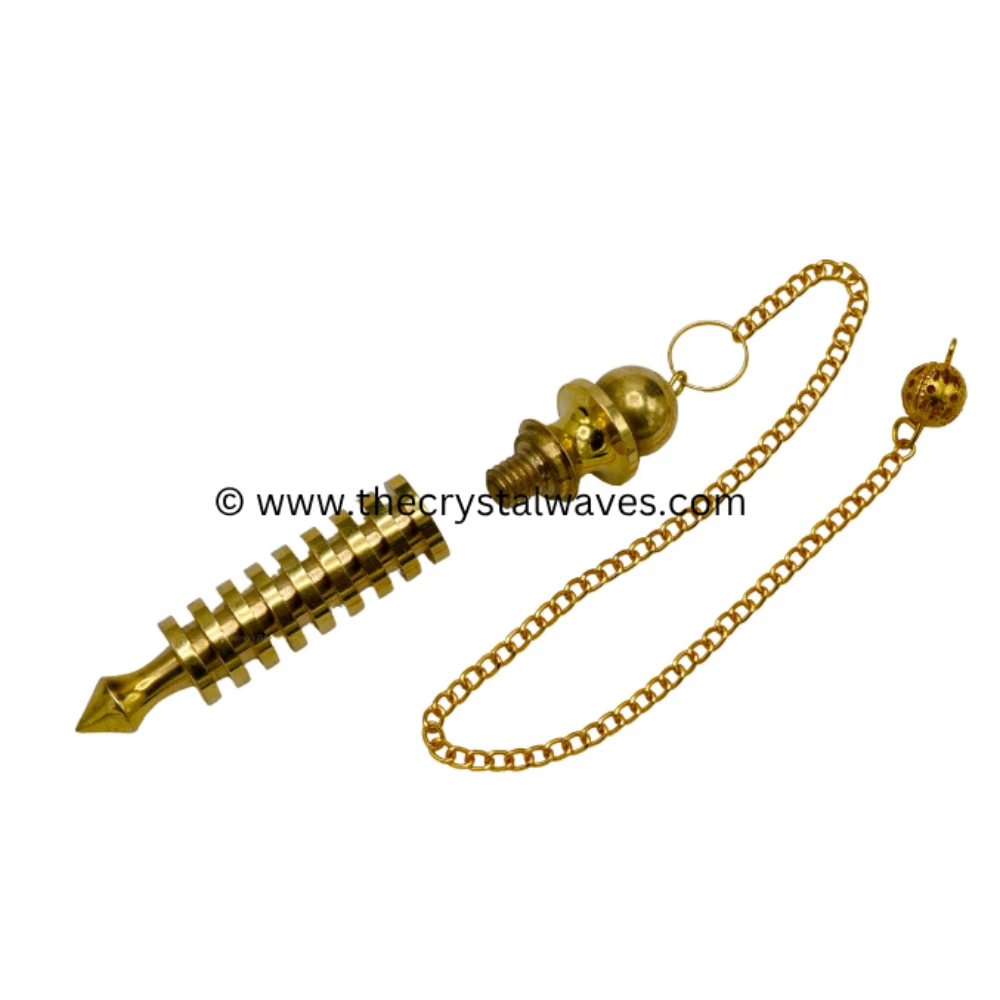 Metal Brass Pendulum - Gold 9 ISIS Ring Plate (MP03)