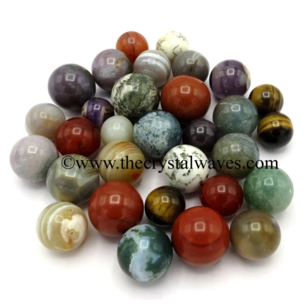 Mix Assorted Gemstone Ball Sphere