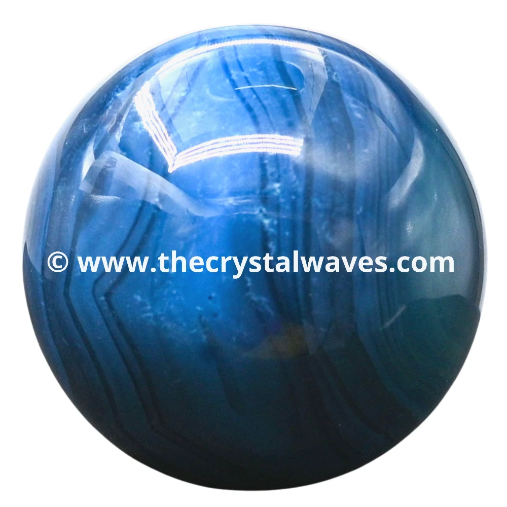 Blue Onyx Ball Sphere (2inch)