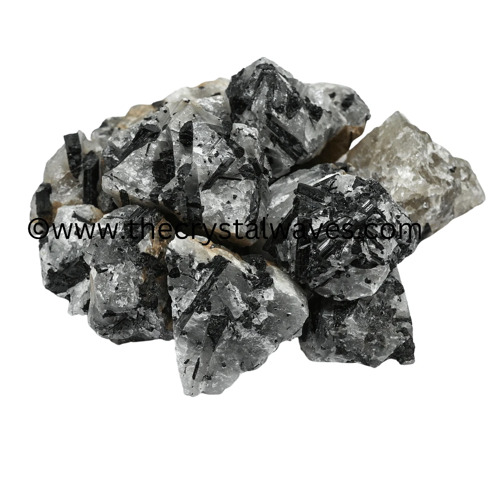 Black Rutilated Quartz Raw Stones