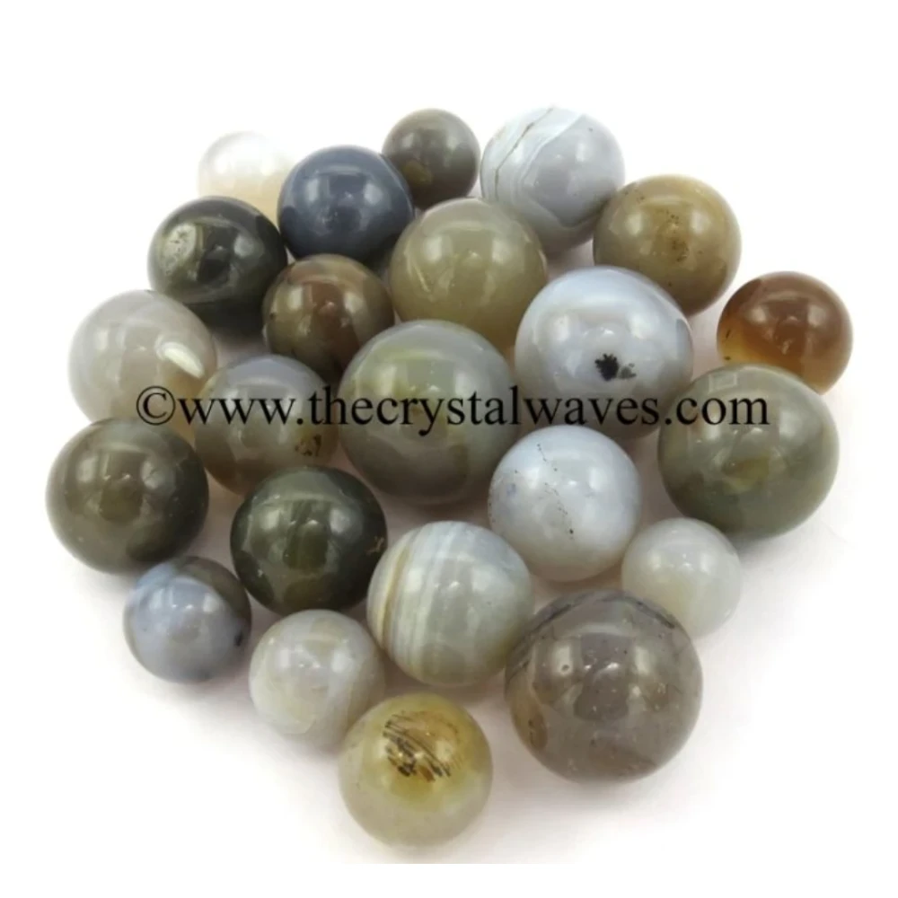 Grey Khayaldar Agate Ball Sphere (2inch)
