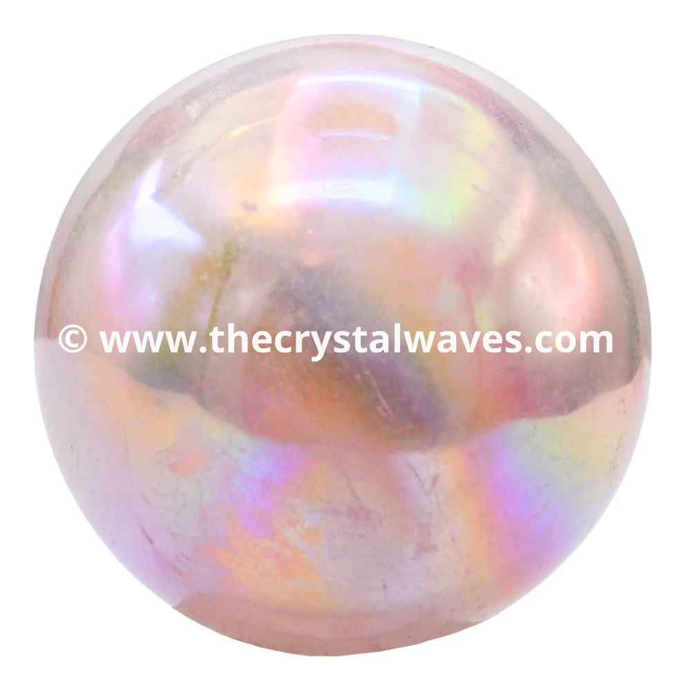 Angel Aura Rose Quartz Ball Sphere (1.5inch)