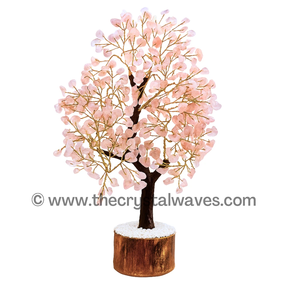 Rose Quartz Crystal Tree (200 Chips/Copper)
