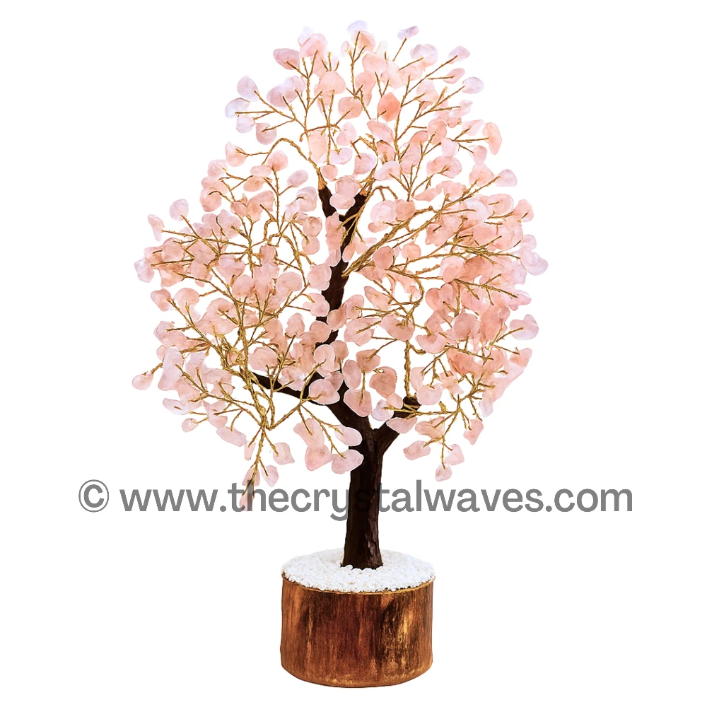 Rose Quartz Crystal Tree (1000 Chips/Copper)