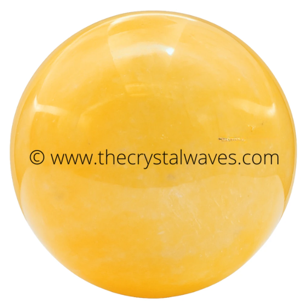 Yellow Calcite Ball Sphere (60mm+)