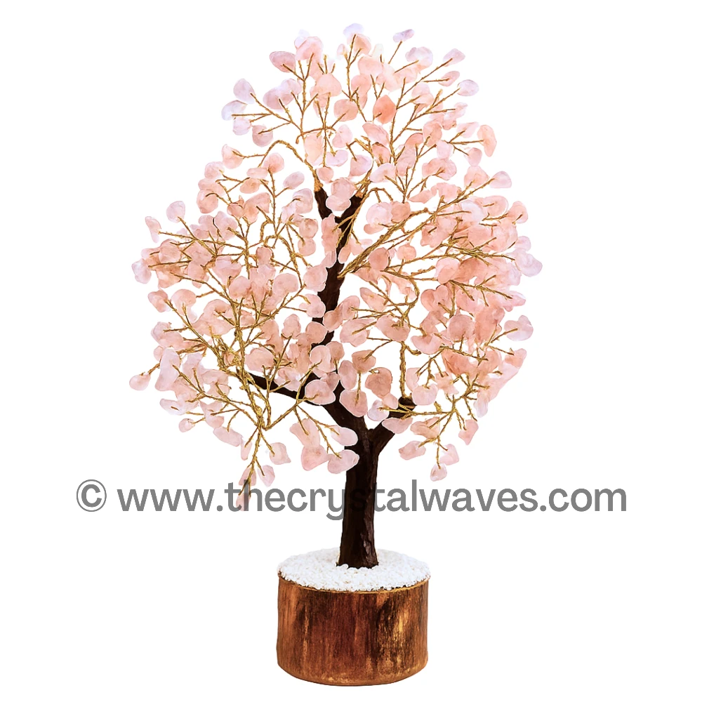 Rose Quartz Crystal Tree (100 Chips/Copper)