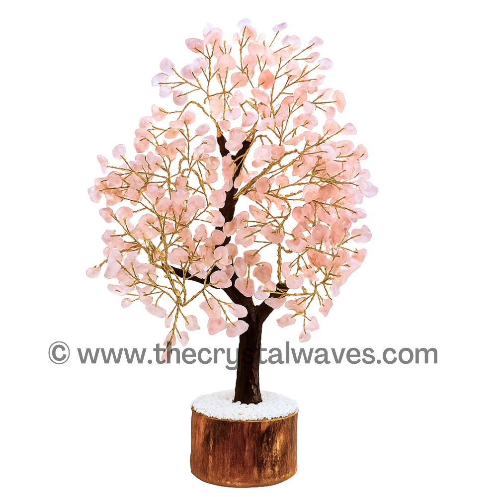 Rose Quartz Crystal Tree (500 Chips/Copper)