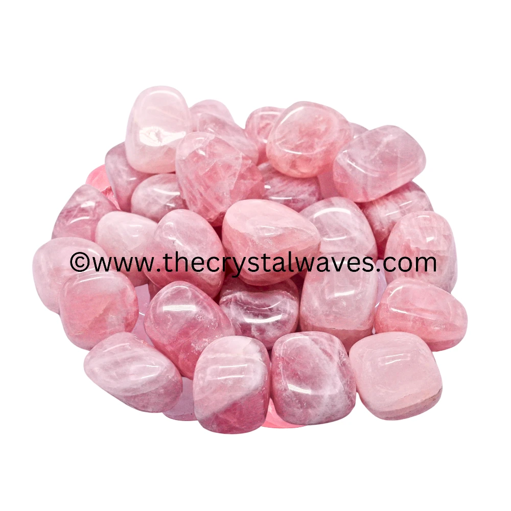 Star Rose Quartz Tumbled Nuggets (Good Quality)