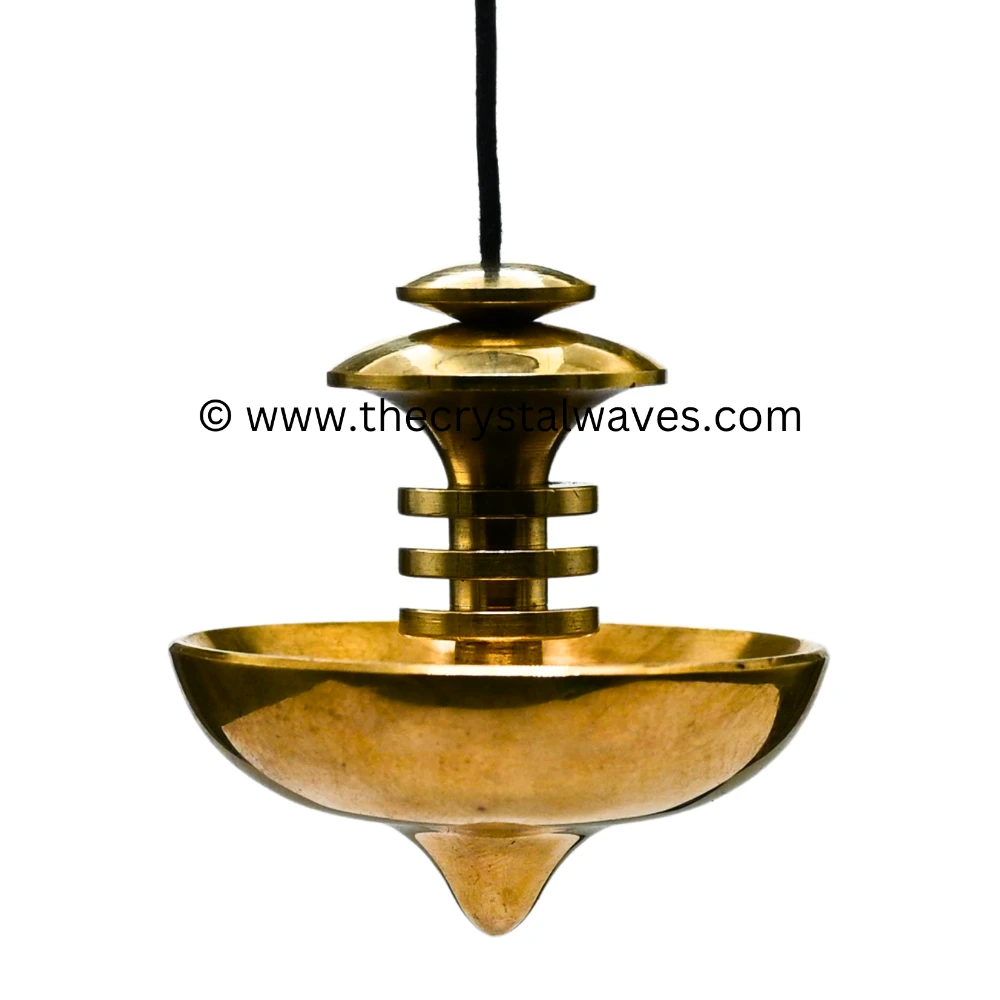 Metal Brass Pendulum - Gold UFO Large (MP113)