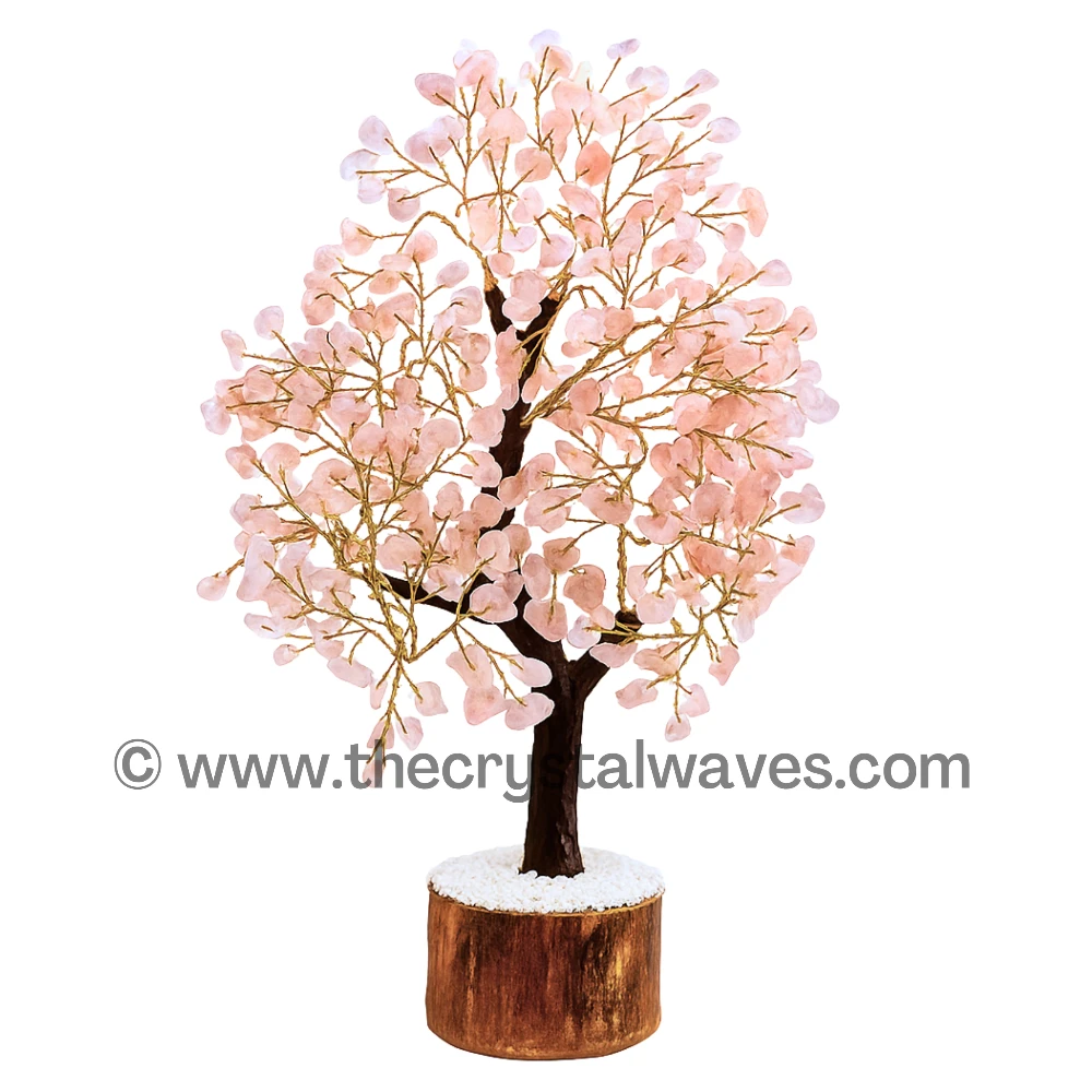 Rose Quartz Crystal Tree (3000 Chips/Gold)