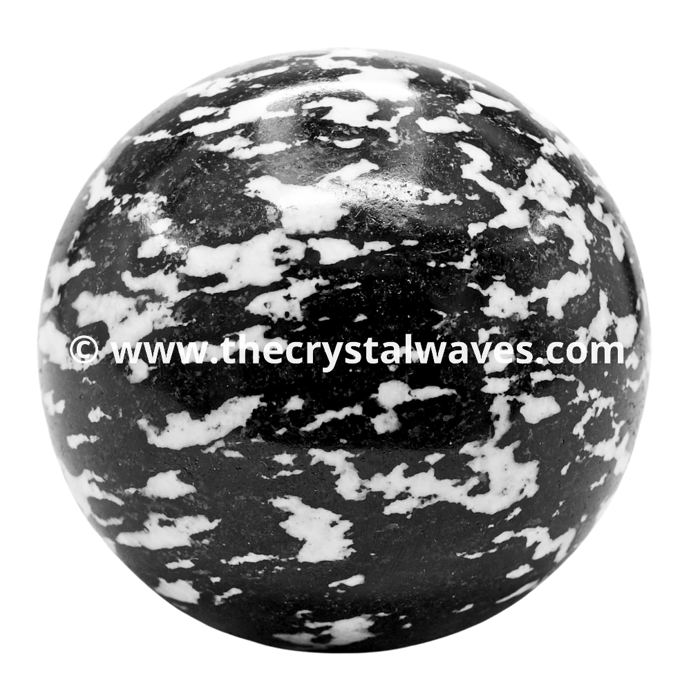 Black and White Tourmaline Ball Sphere (3inch)