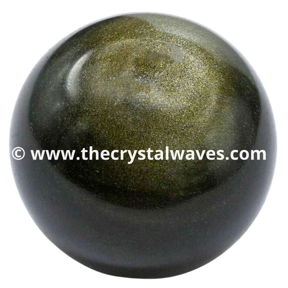 Golden Sheen Obsidian Ball Sphere (2.5inch)