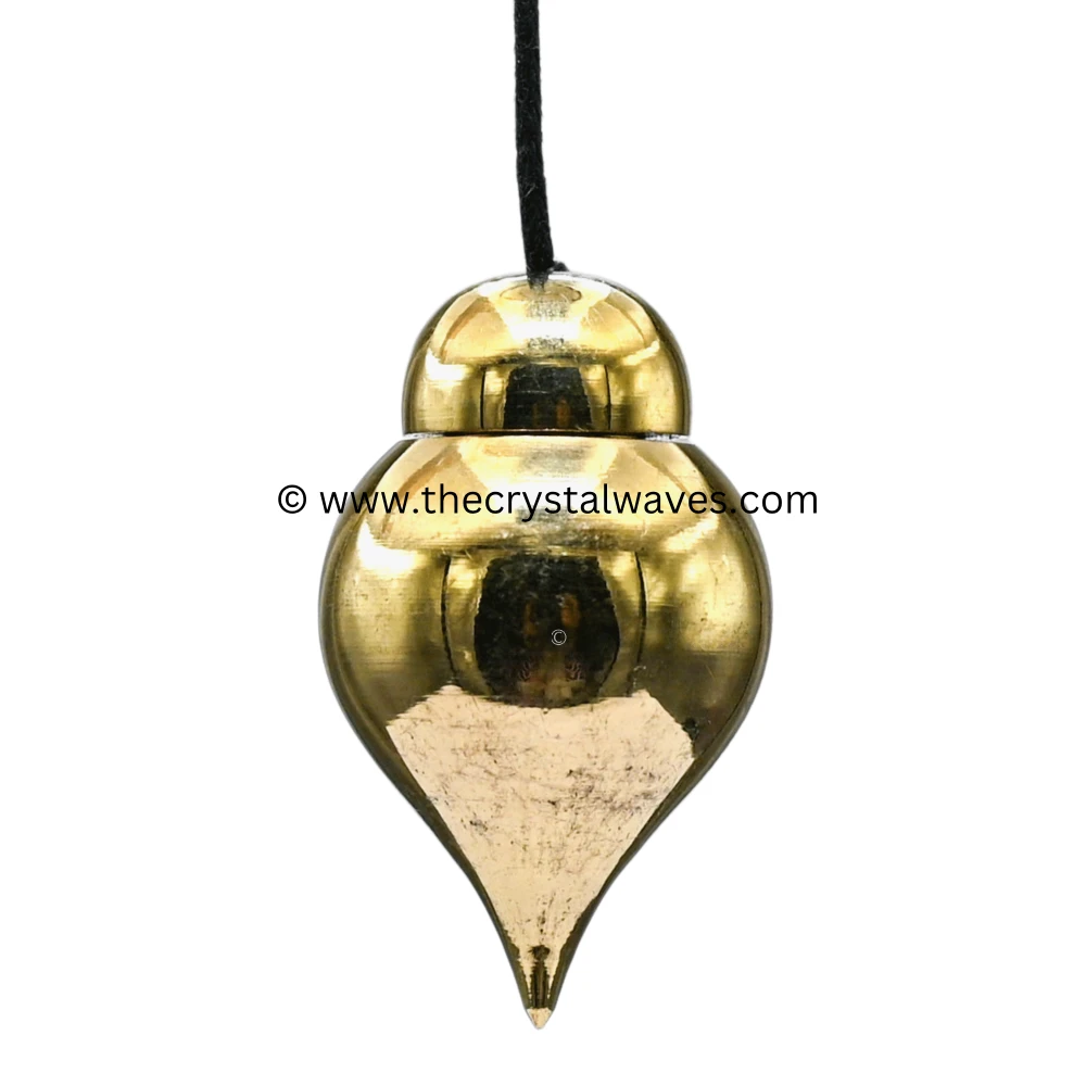 Metal Brass Pendulum - Gold Tear Drop (MP110)
