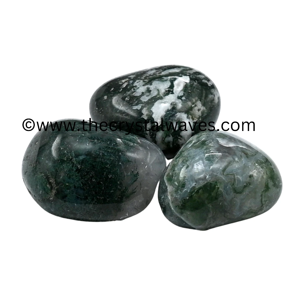 Moss Agate Tumbled Nuggets (Regular)