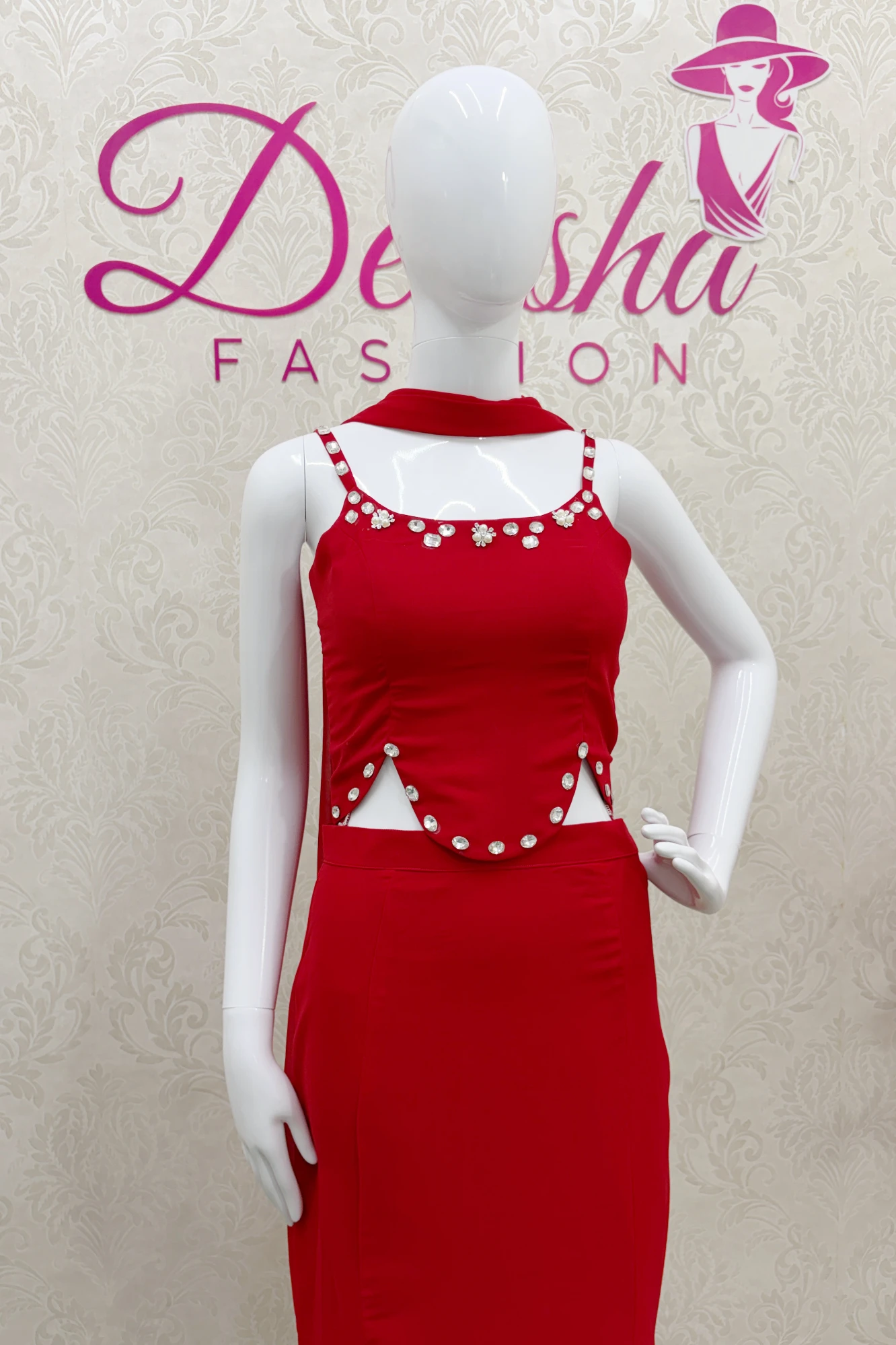 Scarlet Royale Designer Mermaid Lehenga Set (XS)