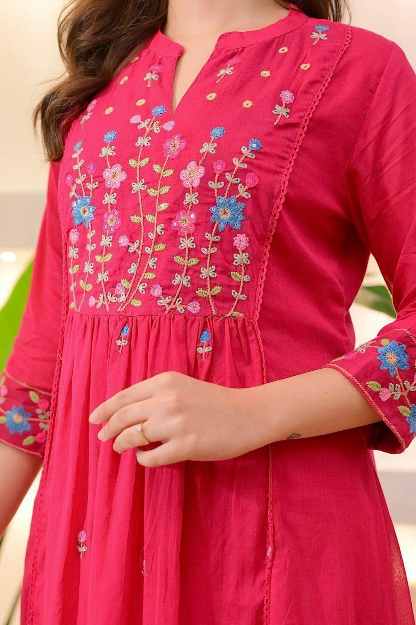 Embroidered Anarkali Kurta Set with Dupatta (46)