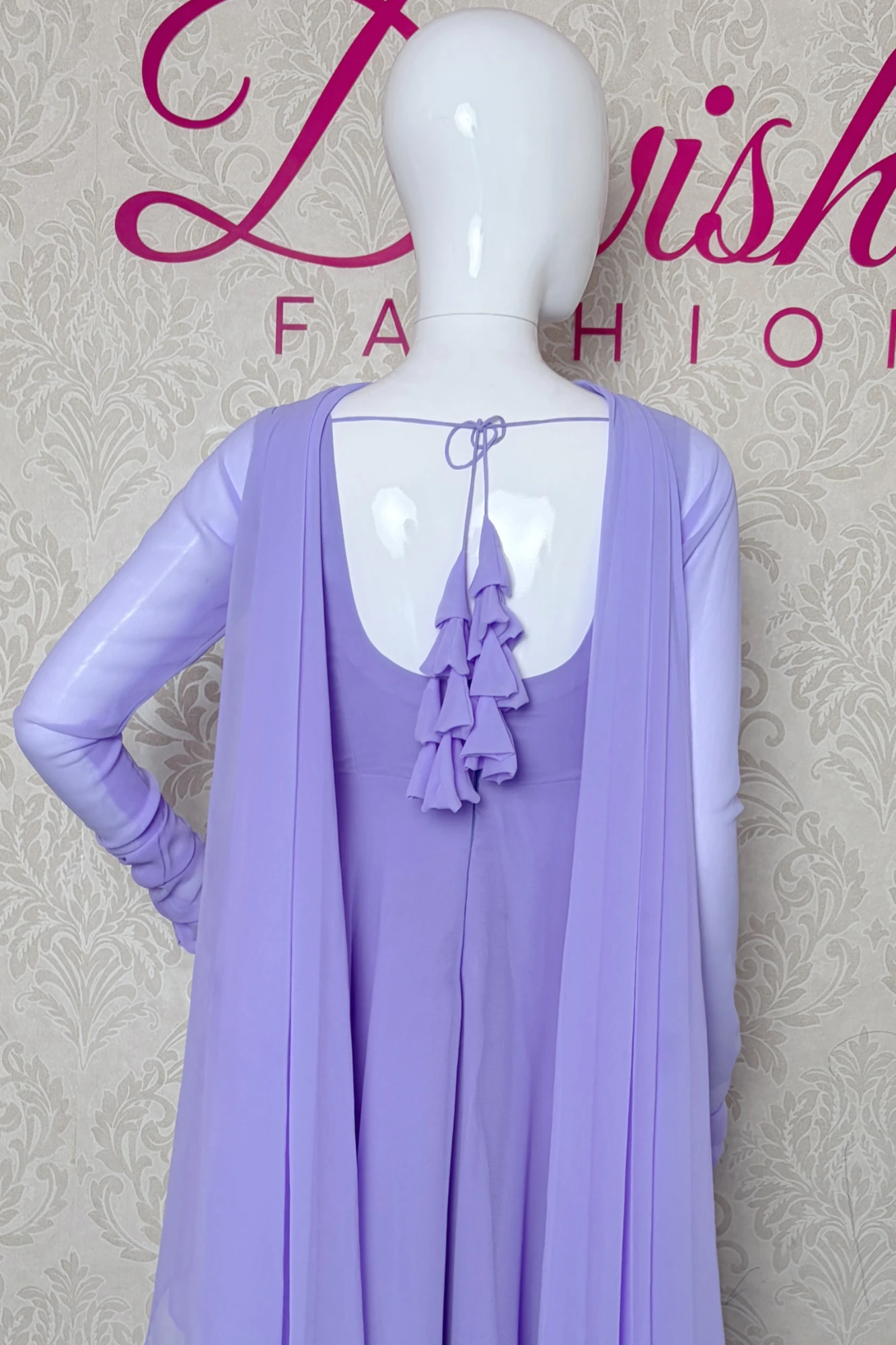 Lavender Grace Flared Gown