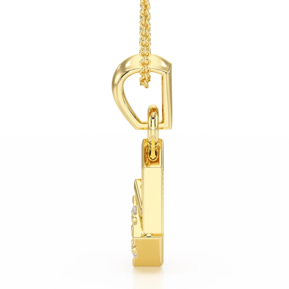 Diamond Pulse 18k Yellow Gold Pendant