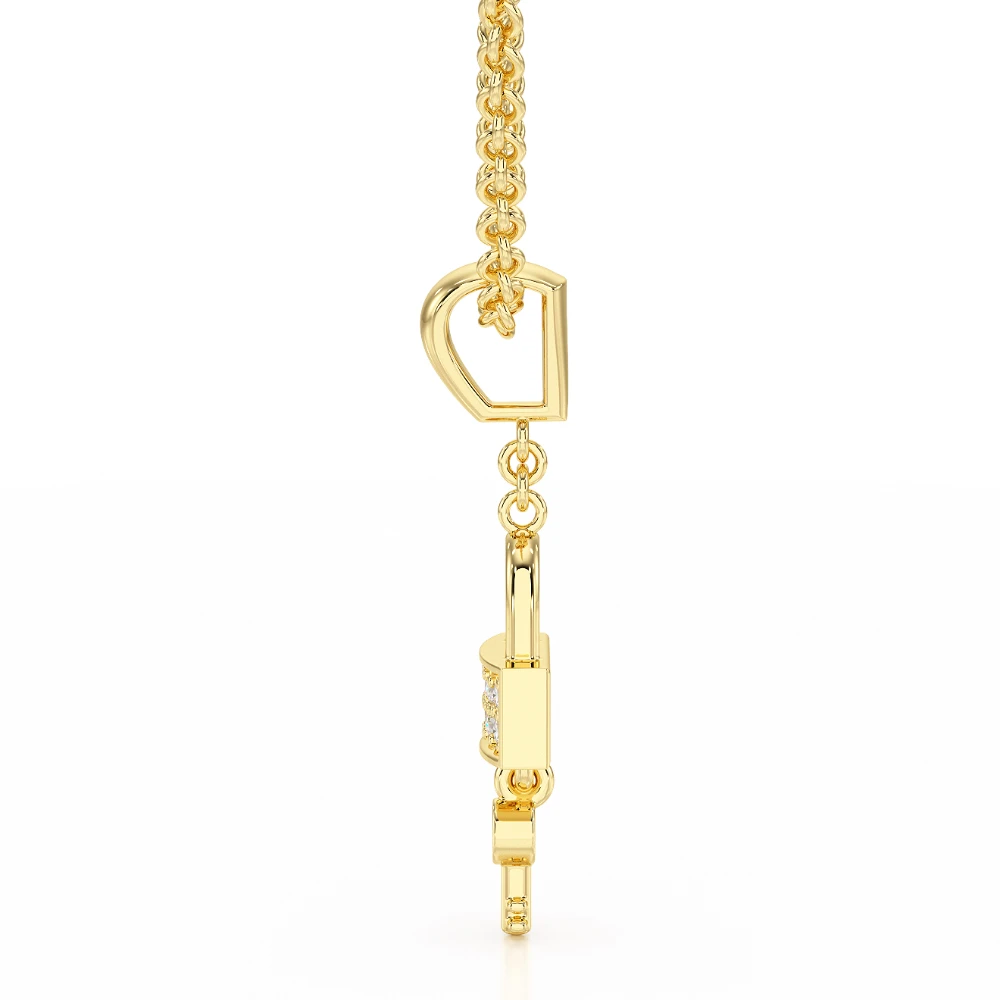 Guardian 18k Yellow Gold Diamond Pendant